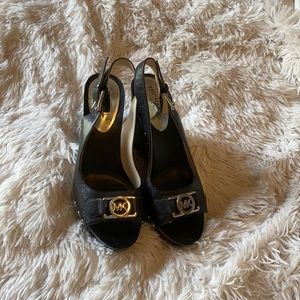 Michael Kors Black Wedges